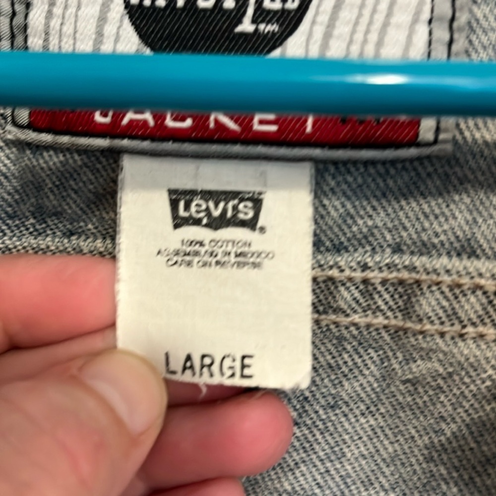 Levi’s Silver Tab Trucker Jacket - Vintage Denim Jean Jacket - Men’s size Large - Picture 14 of 16